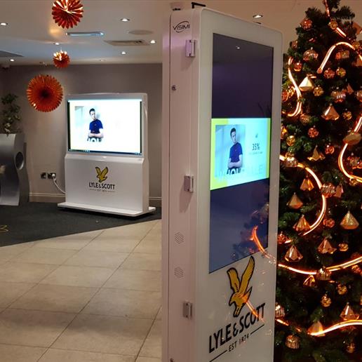 event hire, screen hire , digital signage hire, freestanding touch screen, digital totem