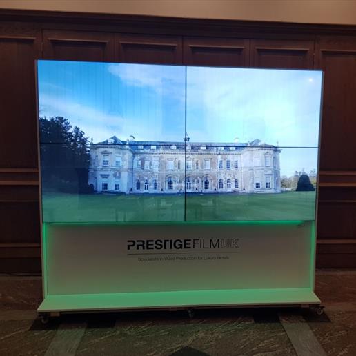 event hire, screen hire , digital signage hire, freestanding touch screen, digital totem, video wall hire