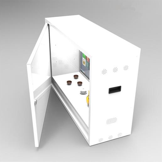transparent screen, transparent showcase,freestanding screen, digital display, product display