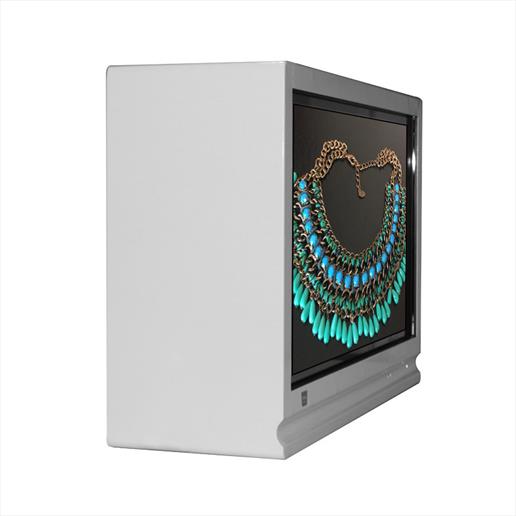 transparent screen, transparent showcase,freestanding screen, digital display, product display