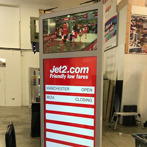 Dual Freestanding Display, advertising display, screen hire, screen, dual combined screen