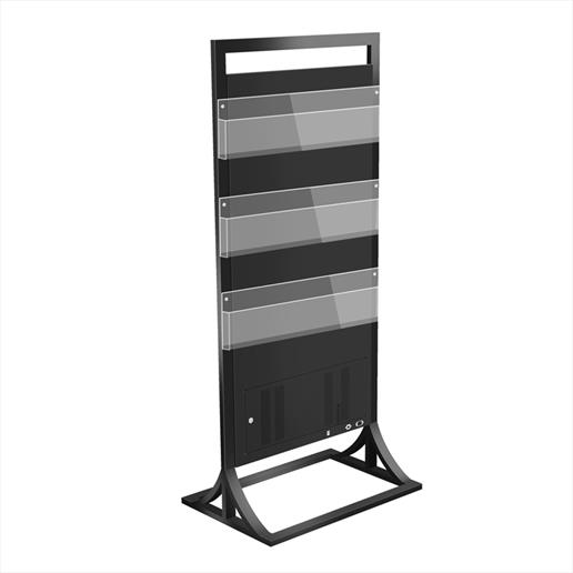 freestanding totem, freestanding digital sign, digital sign, street advertising display, freestanding kiosk