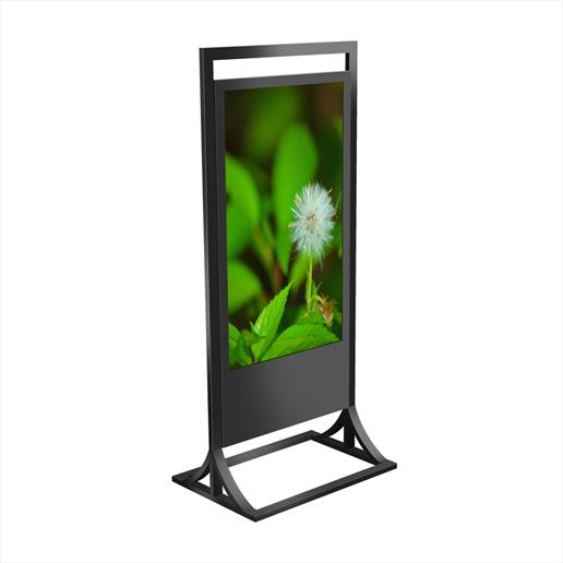 freestanding totem, freestanding digital sign, digital sign, street advertising display, freestanding kiosk