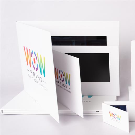 video brochures, video in a card, digital marketing, marketing tool, video business card, video box, video gift box