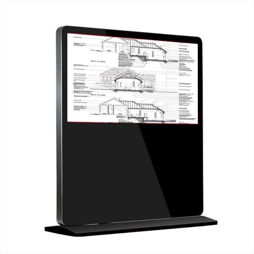 Interactive Freestanding Display, touch screen, interactive screen,